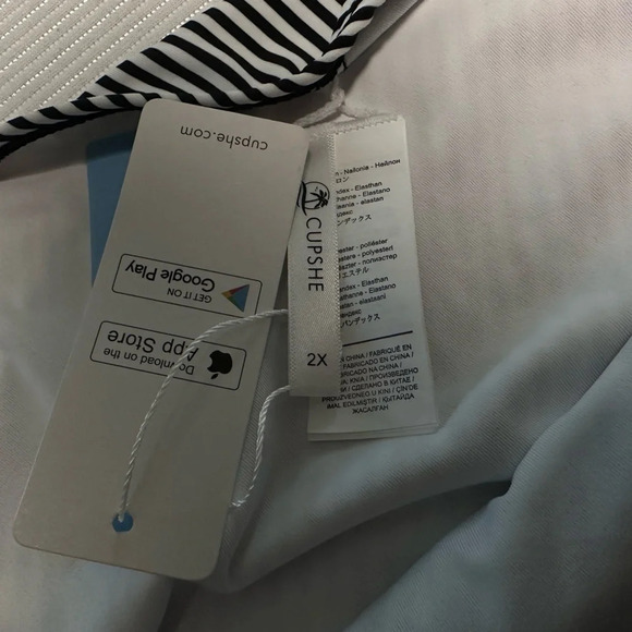 Cupshe NEW high rise 2X swim bottoms #1273 - Picture 4 of 6